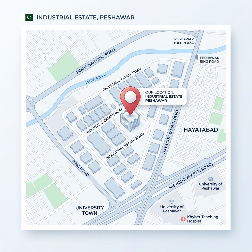 Peshawar Industrial Estate Map